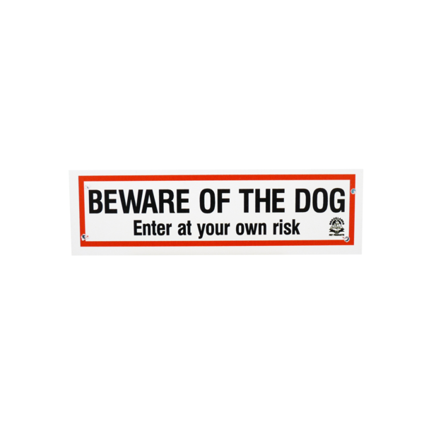 Beware Of The Dog Small Sign