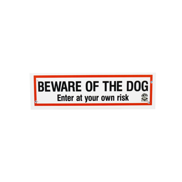 Beware Of The Dog Small Sign