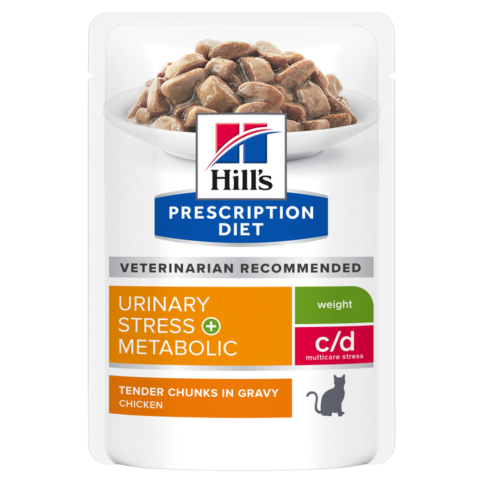 Prescription Diet Feline c/d Stress + Metabolic Chicken Pouches