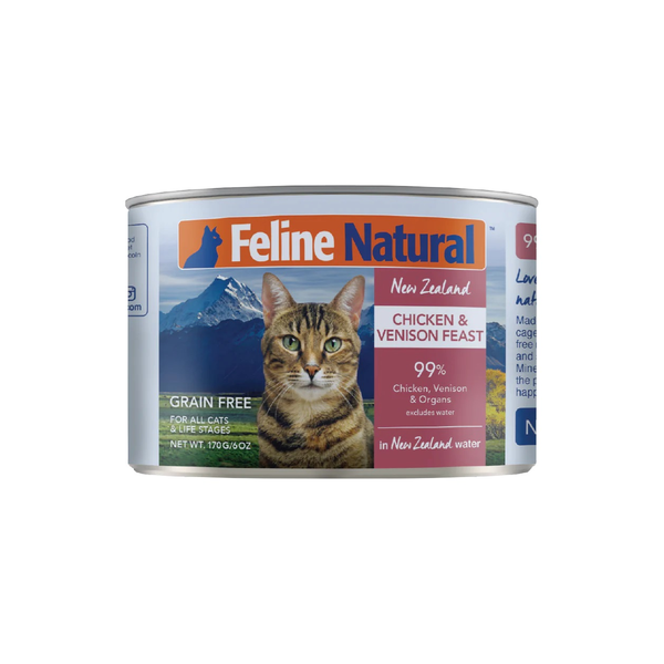 Feline Natural Canned Chicken & Venison Feast