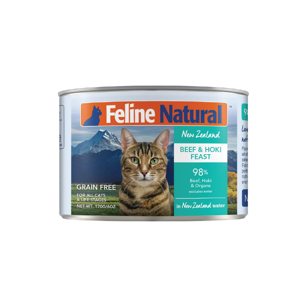 Feline Natural Canned Beef & Hoki Feast