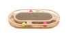 Wooden Scratcher Oval with Ball Track