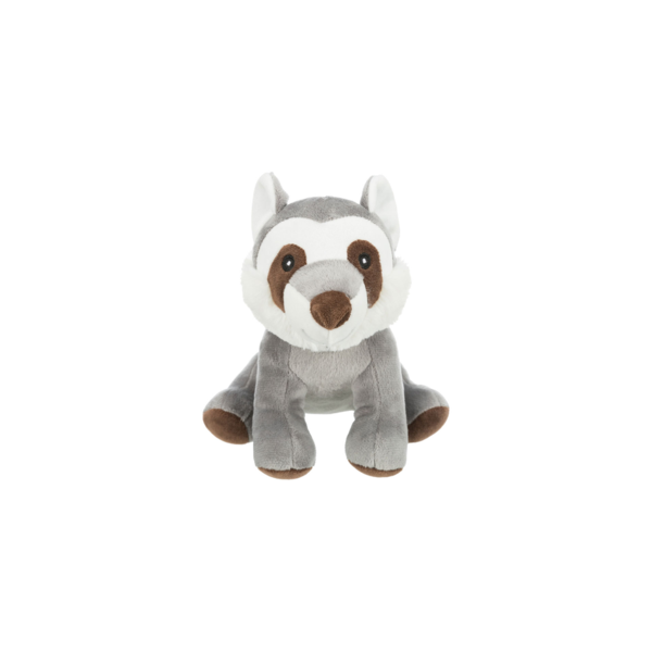 Racoon Plush Dog Toy 22cm - No Squeaker