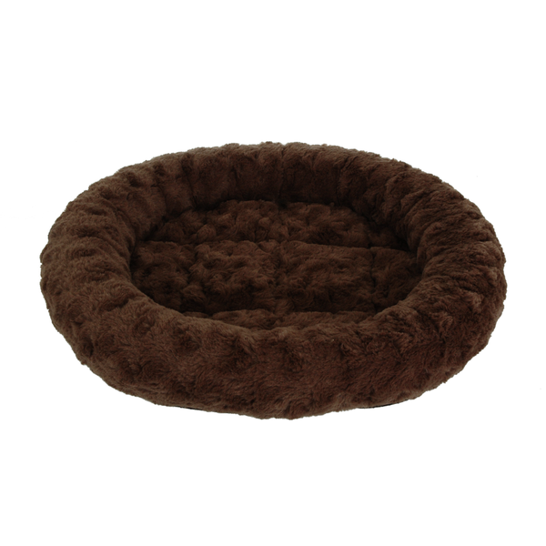 T&T Oval Mocha Swirl Cat Bed