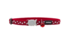 Red Dingo Cat Collar Stars White on Red