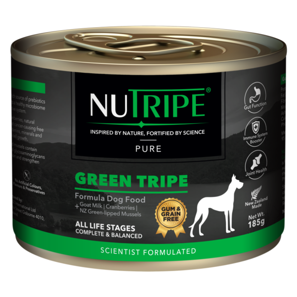 Nutripe Pure Green Tripe Adult Dog Food 185g