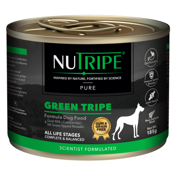 Nutripe Pure Green Tripe Adult Dog Food 185g