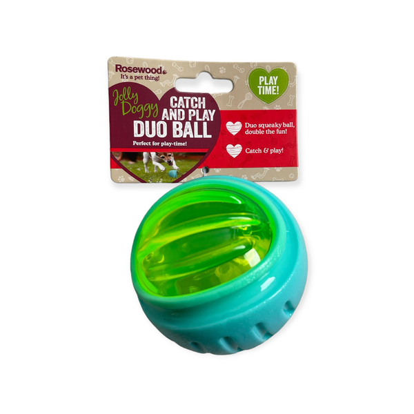 Jolly Doggy Dual Colour Squeaky Ball