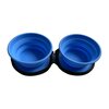 Collapsible Silicone Double Travel Bowl