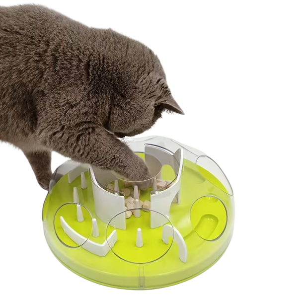 Interactive Puzzle Cat Feeder