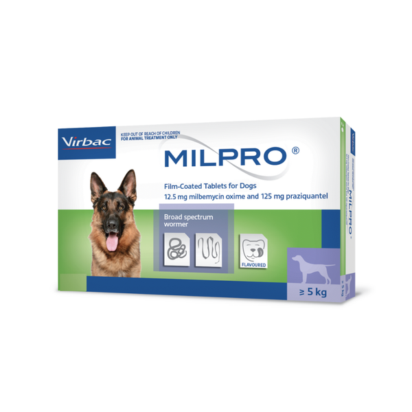 Dog worming tablets milpro sale