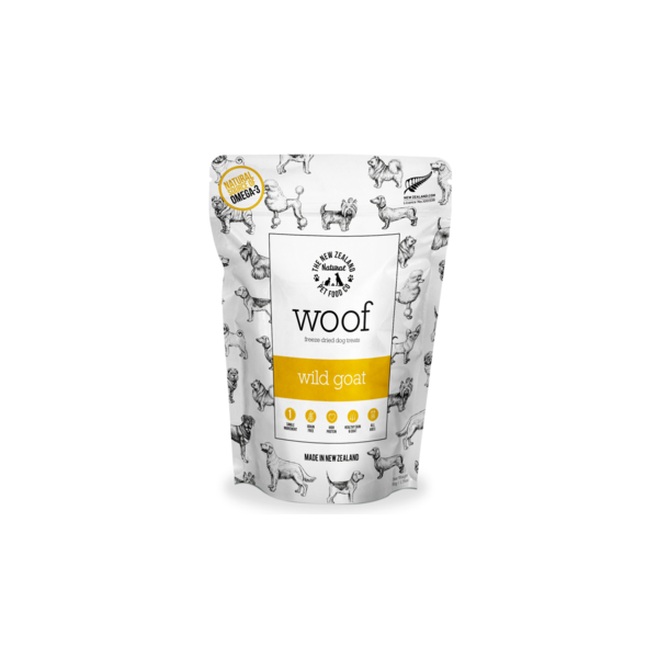 Woof Wild Goat Freeze Dried Dog Bites 50g