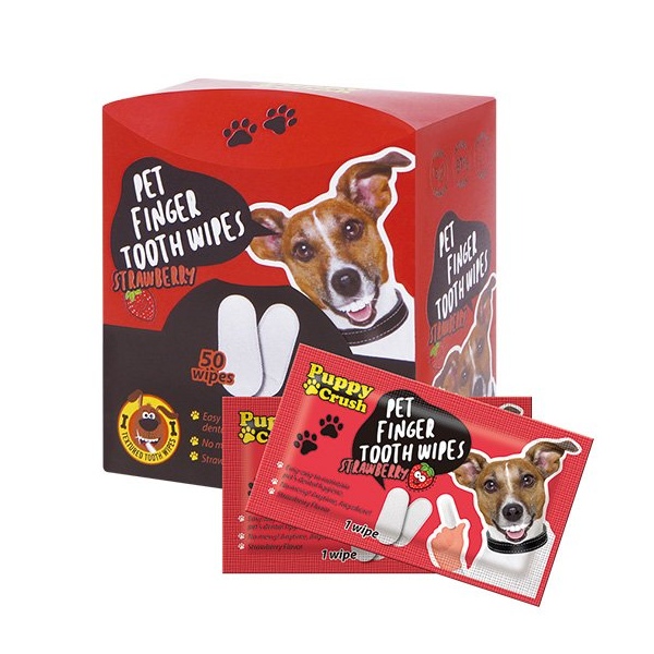 Puppy Crush Pet Tooth Wipes 50pk