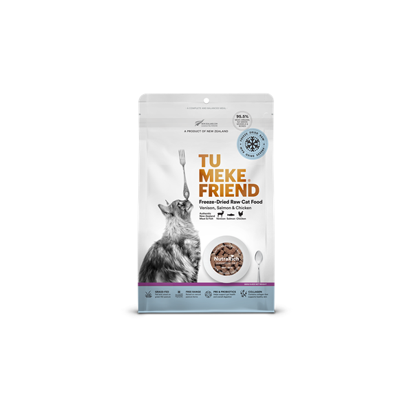 Freeze Dried Venison, Salmon and Chicken Cat Food