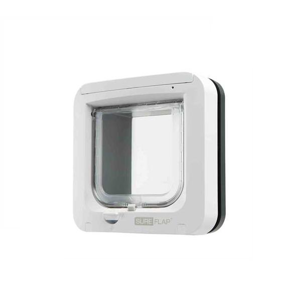 Microchip Cat Flap - Grey/White