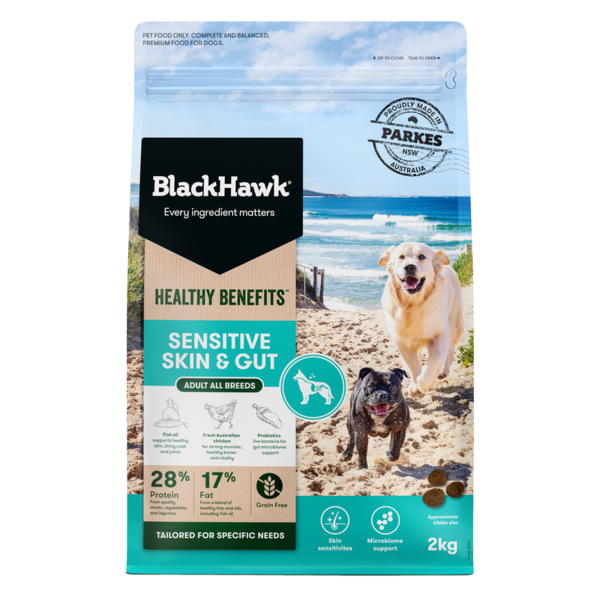 Black Hawk Dog Healthy Benefits Sensitive Skin & Gut Dry Food