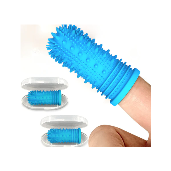 Finger Toothbrush- Powerful Bristles 2pk
