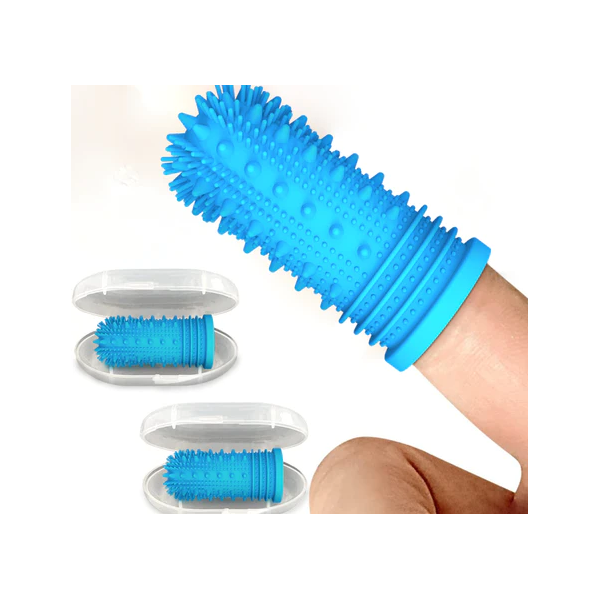 Finger Toothbrush- Powerful Bristles 2pk