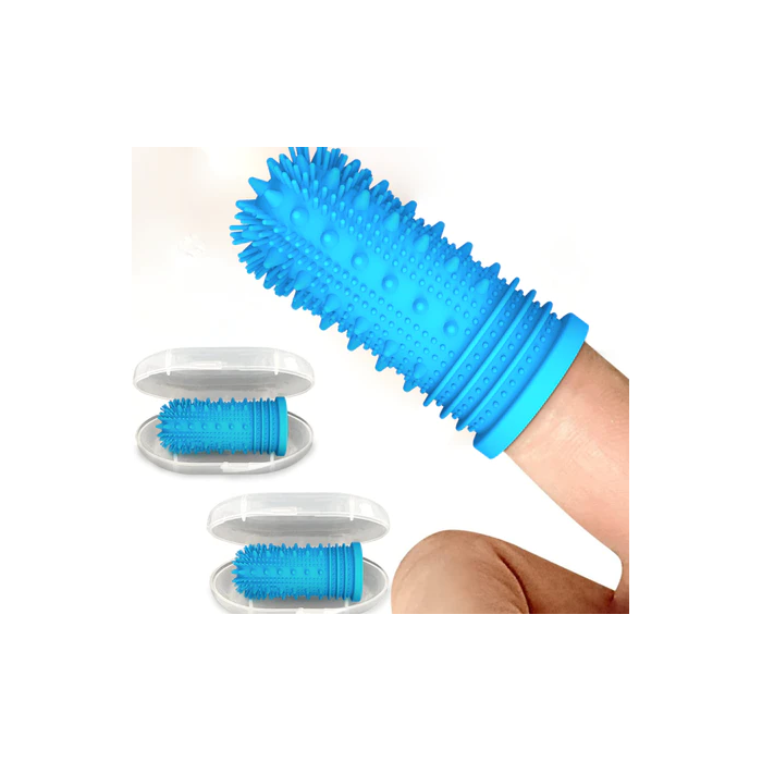 Finger Toothbrush- Powerful Bristles 2pk