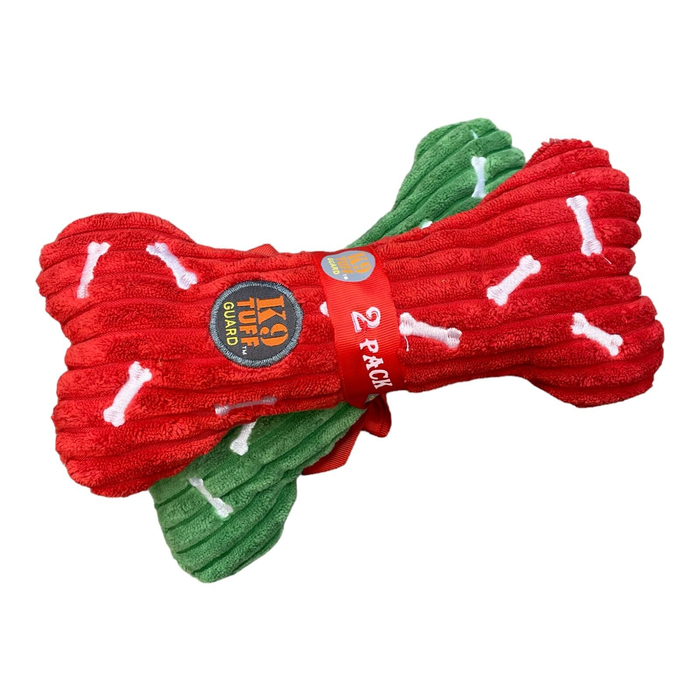 Christmas Squeaky Bones 2pk
