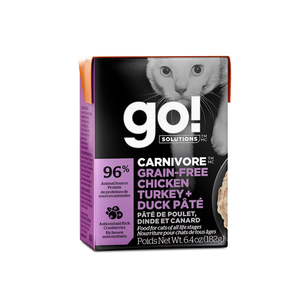 Carnivore GF Chicken, Turkey + Duck Pate for Cats