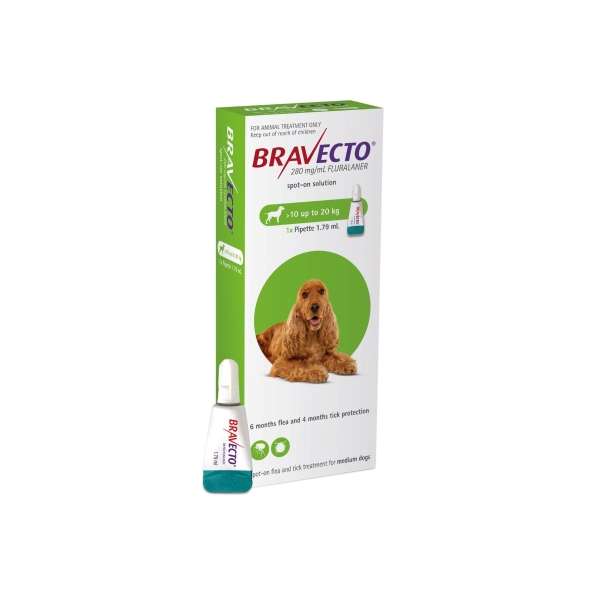 Bravecto Spot On for Dogs 10kg - 20kg 