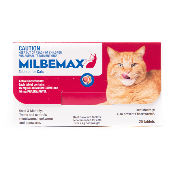 Milbemax Single Worm Tablet for Adult Cats 2-8kg