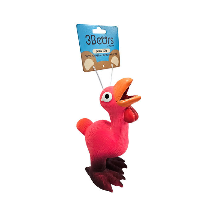 3Bears Latex Pink Chicken 14cm