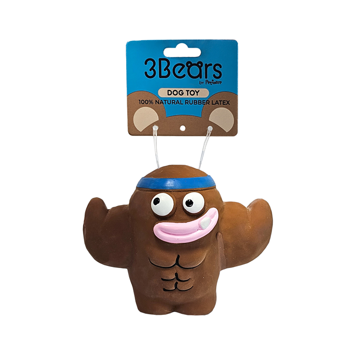 3Bears Latex Q Brothers Brown 11.5cm