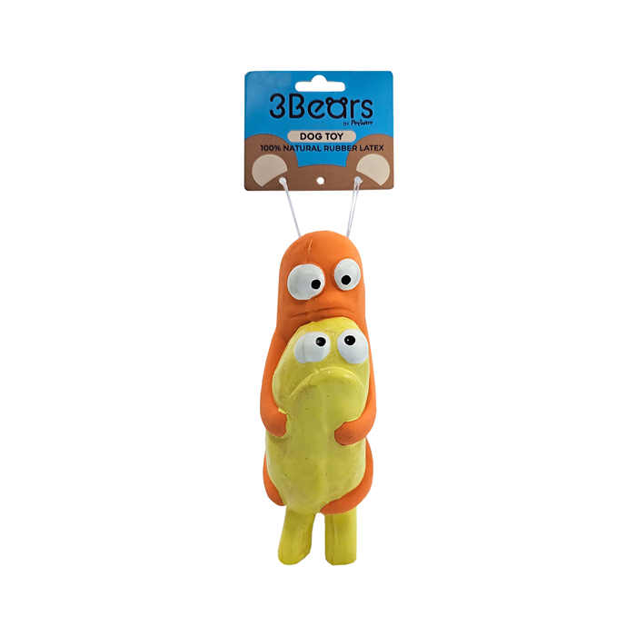 3Bears Latex Q Brothers Orange & Yellow 14cm
