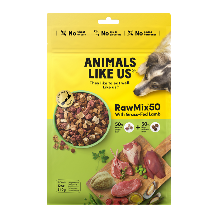 Animals Like Us RawMix50 with Grass Fed Lamb Dog Food 