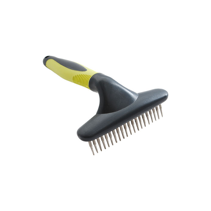 Double Rake with Rubber Grip Handle