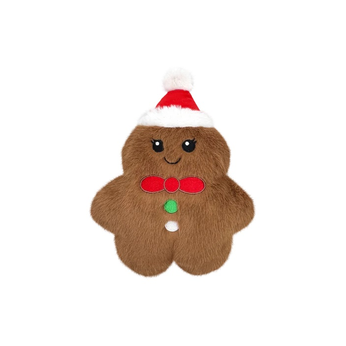 Holiday Snuzzles Gingerbread Dog Toy