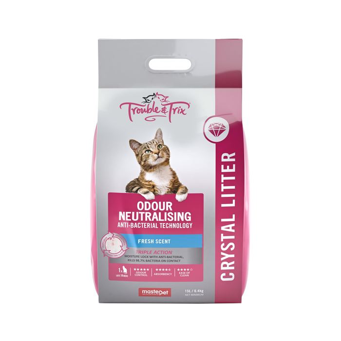T & T Odour Neutralising Anti-Bacterial Crystal Litter