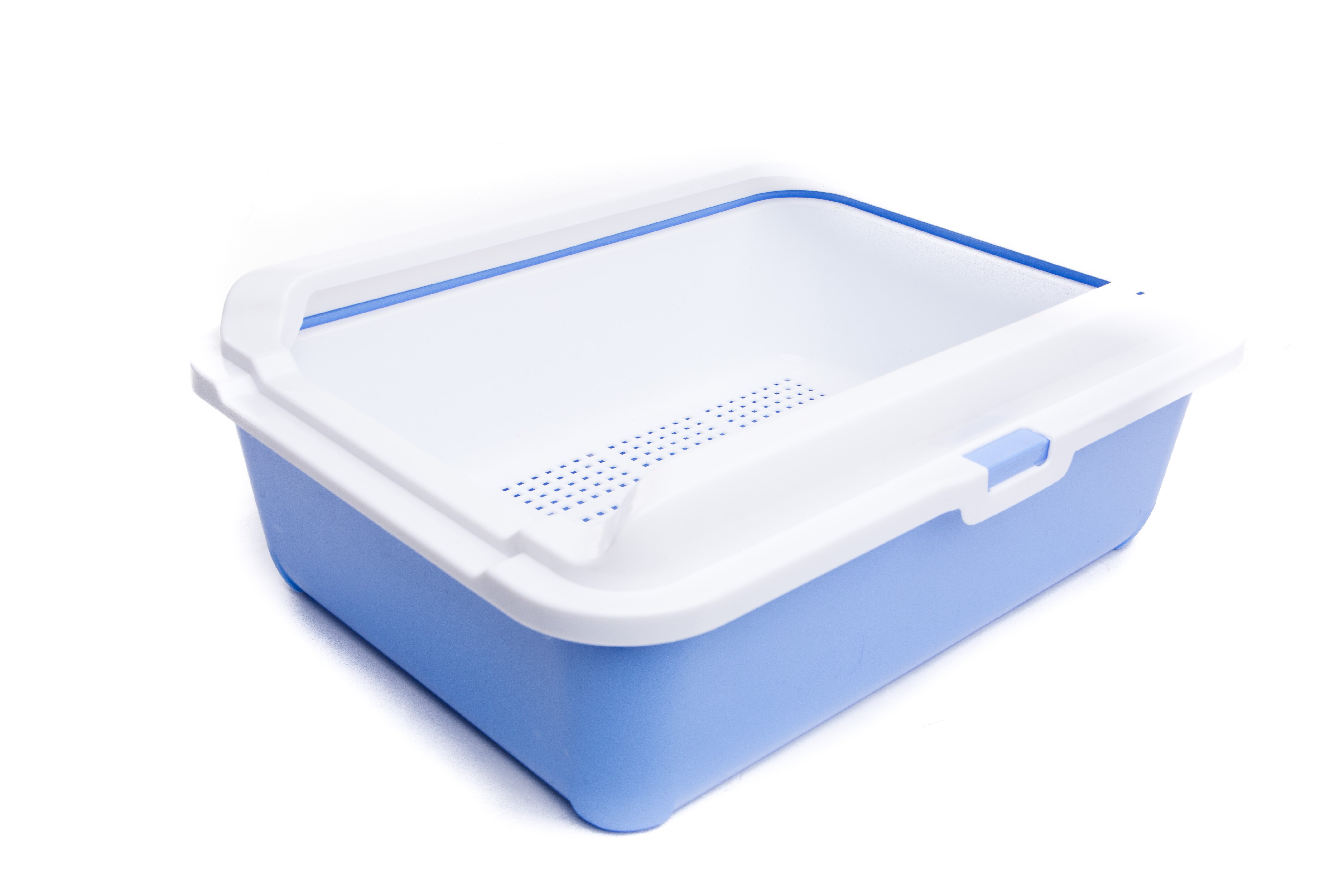 High Rim Litter Tray with Grate CatCleaning & Toileting Litter