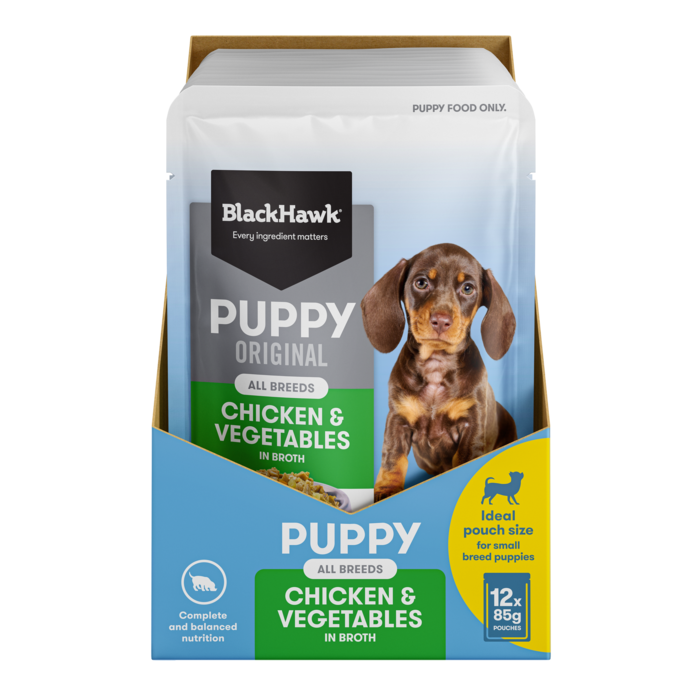 Black Hawk Puppy Wet Chicken 85g