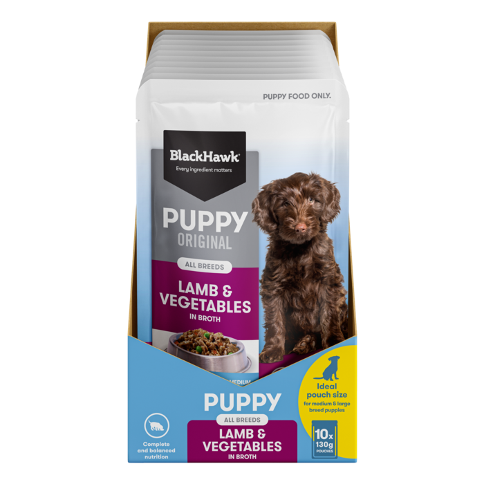 Black Hawk Puppy Wet Lamb 130g