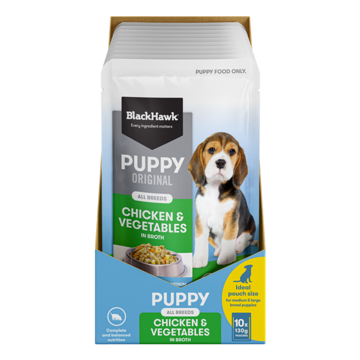 Black Hawk Puppy Wet Chicken 130g