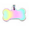 Pet.kiwi Stainless Steel ID Tag- Rainbow Bone