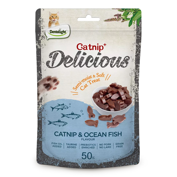 Dentalight Cat Treat Catnip & Ocean Fish Flavour 