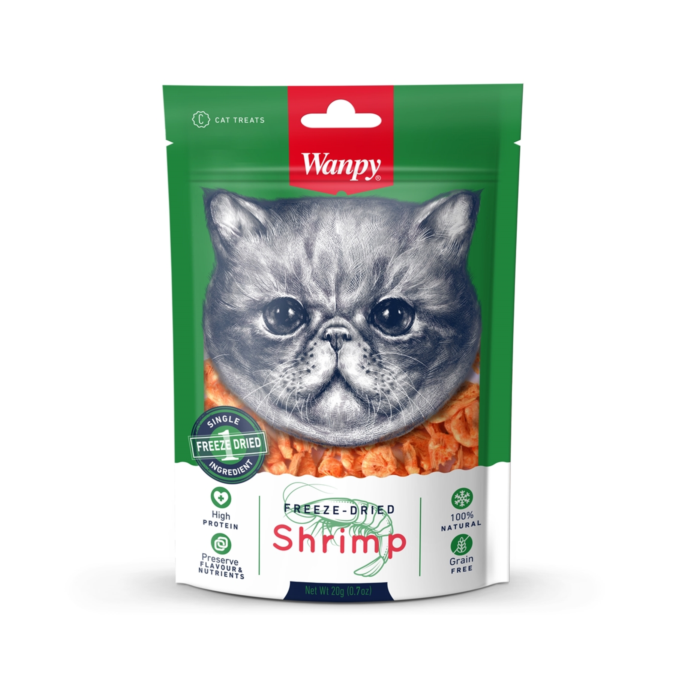 Wanpy Freeze Dried Shrimp Cat Treat