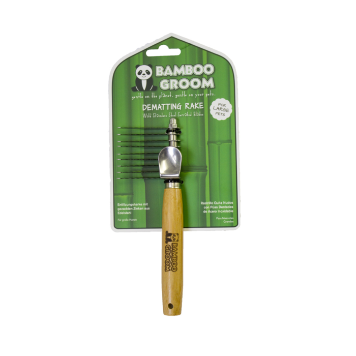 Dematting Rake with Stainless Steel Serrated Blades