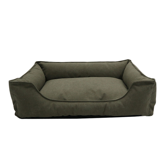 Green Canvas Rectangle Bed