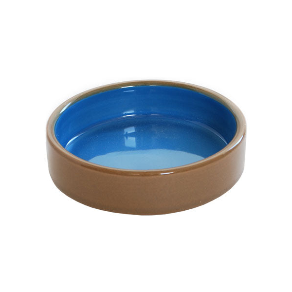 Pipsqueak Bowl Ceramic Blue Shallow 2pack