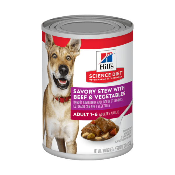 Science Diet Canine Adult Savory Stew Beef & Veg Canned