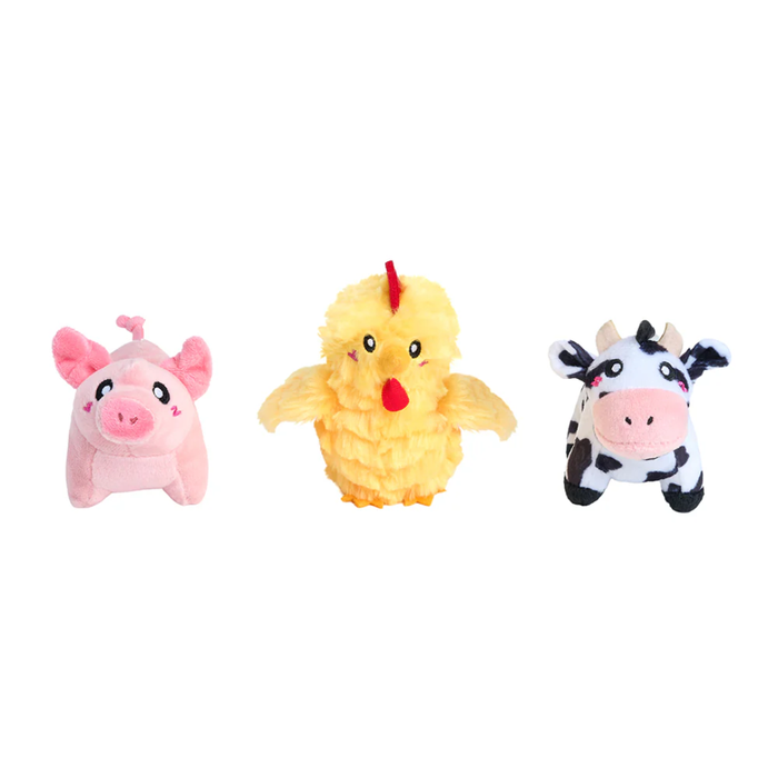 ZippyPaws Miniz - Barnyard 3 pack