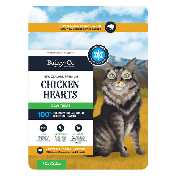 Freeze Dried Premium NZ Chicken Hearts