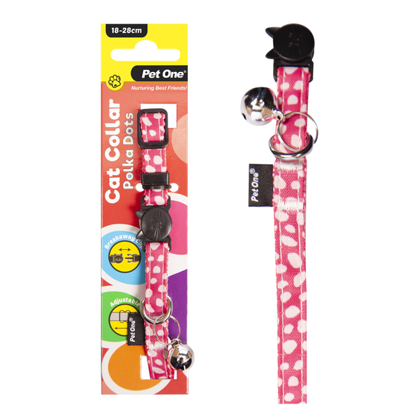 Polka Dots Nylon Cat Collar 