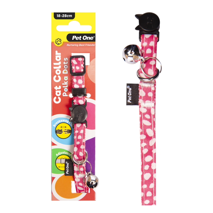 Polka Dots Nylon Cat Collar 
