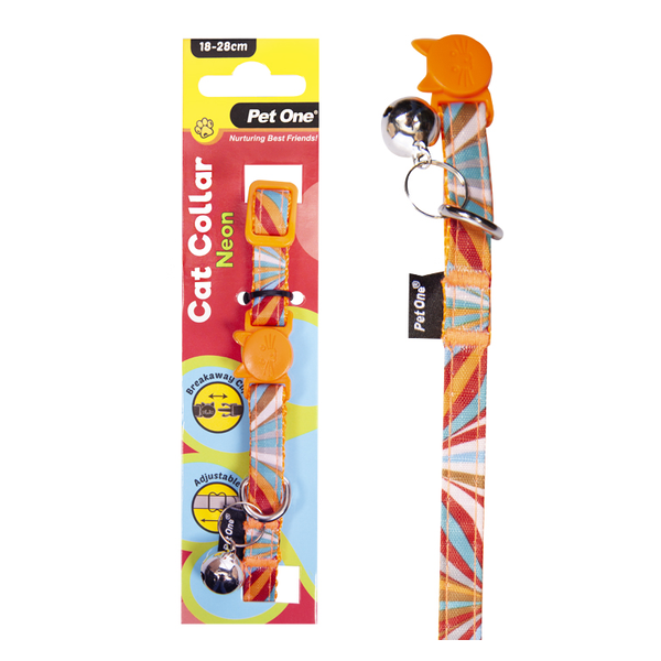 Neon Nylon Cat Collar  